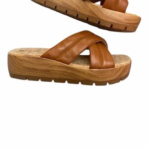 Kork Ease Brown Size 9 Faithe Platform Slide Sandals